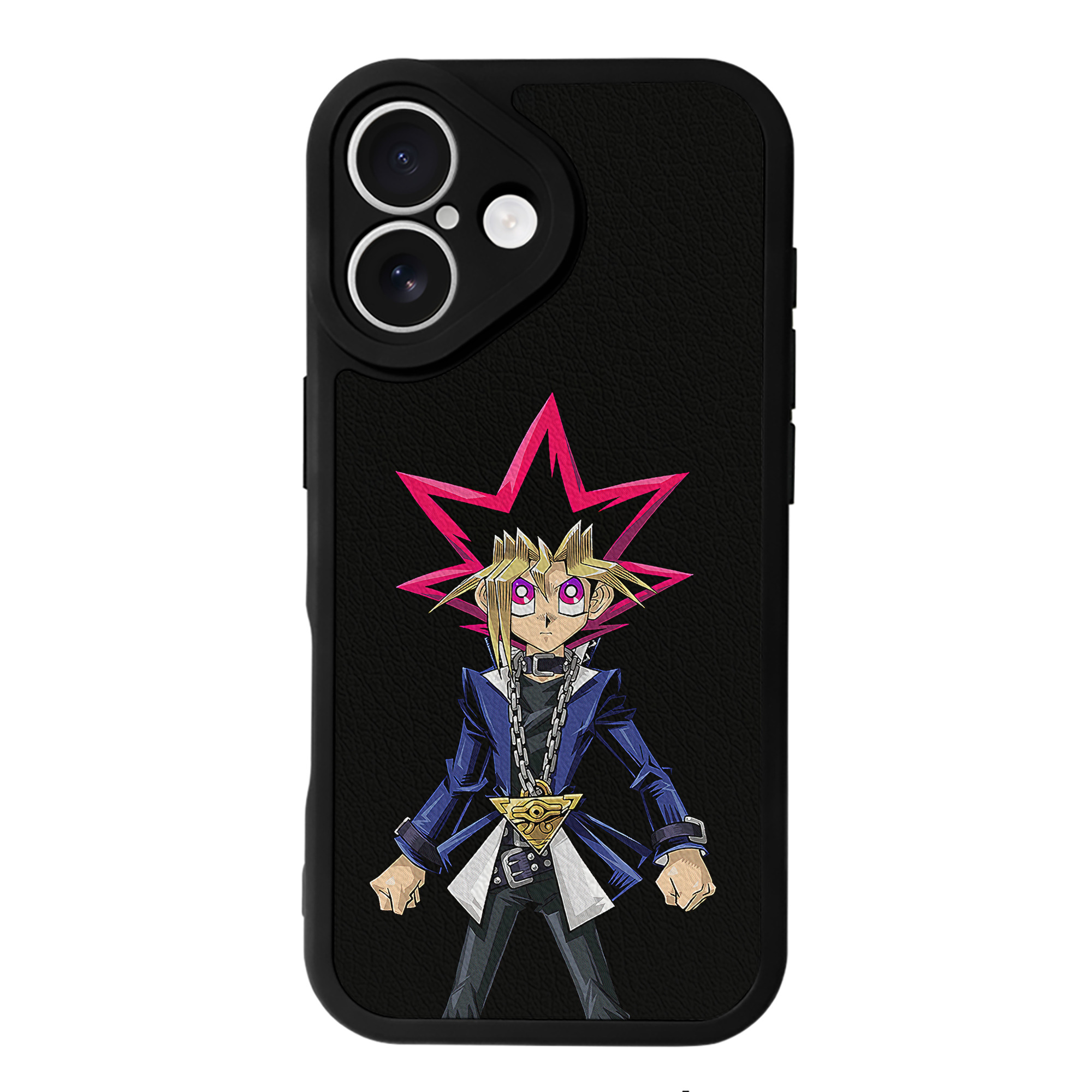 遊☆戯☆王 Yu-Gi-Oh! 【iPhone 16シリーズ対応】シリコンスマホケース（レザー調） 材質：シリコン